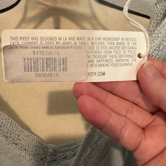 New Jens Pirate Booty Makua romper in grey large - Picture 6 of 6